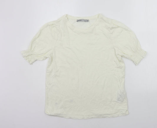 Oasis Womens Yellow   Basic T-Shirt Size S