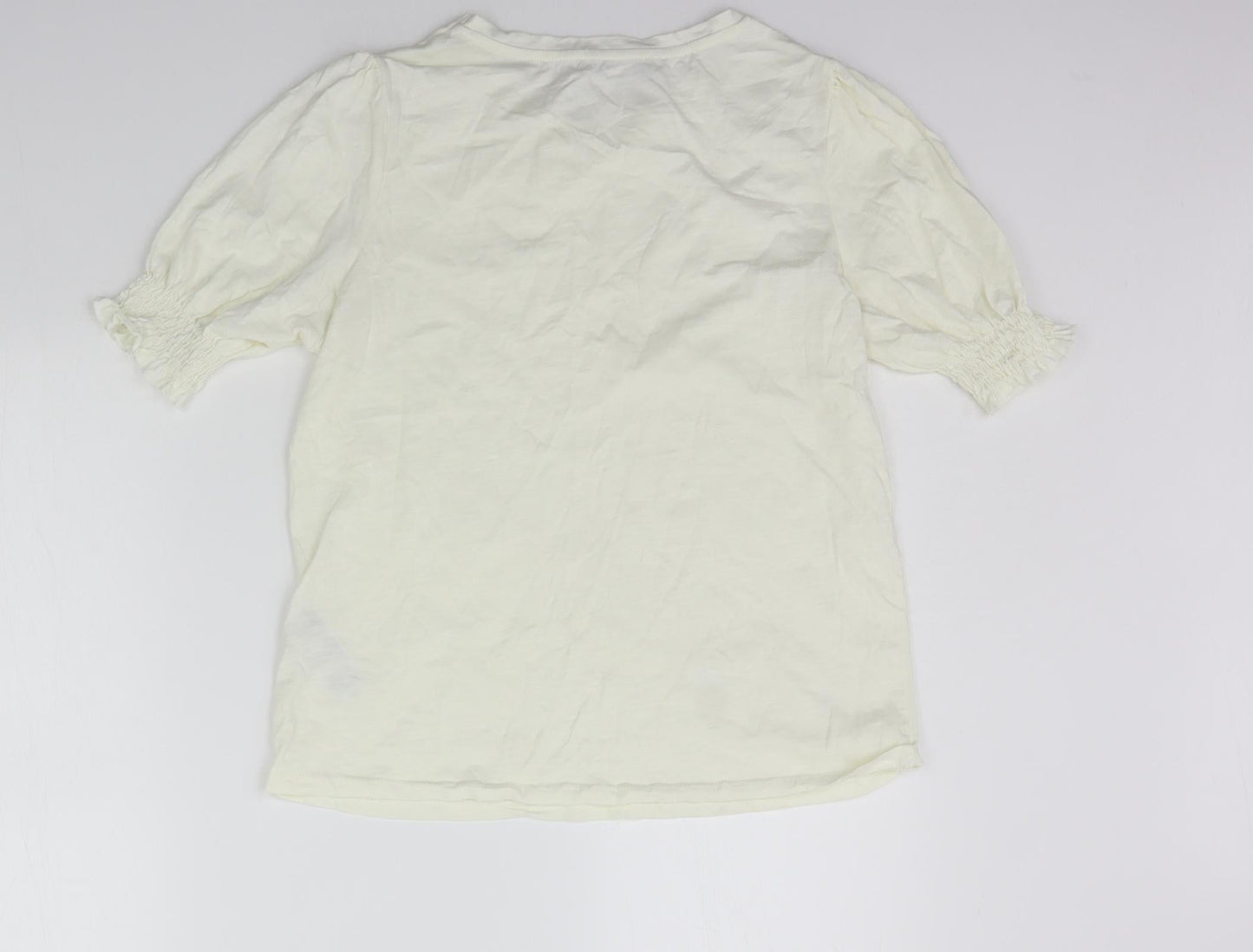 Oasis Womens Yellow   Basic T-Shirt Size S