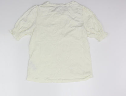 Oasis Womens Yellow   Basic T-Shirt Size S