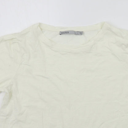 Oasis Womens Yellow   Basic T-Shirt Size S