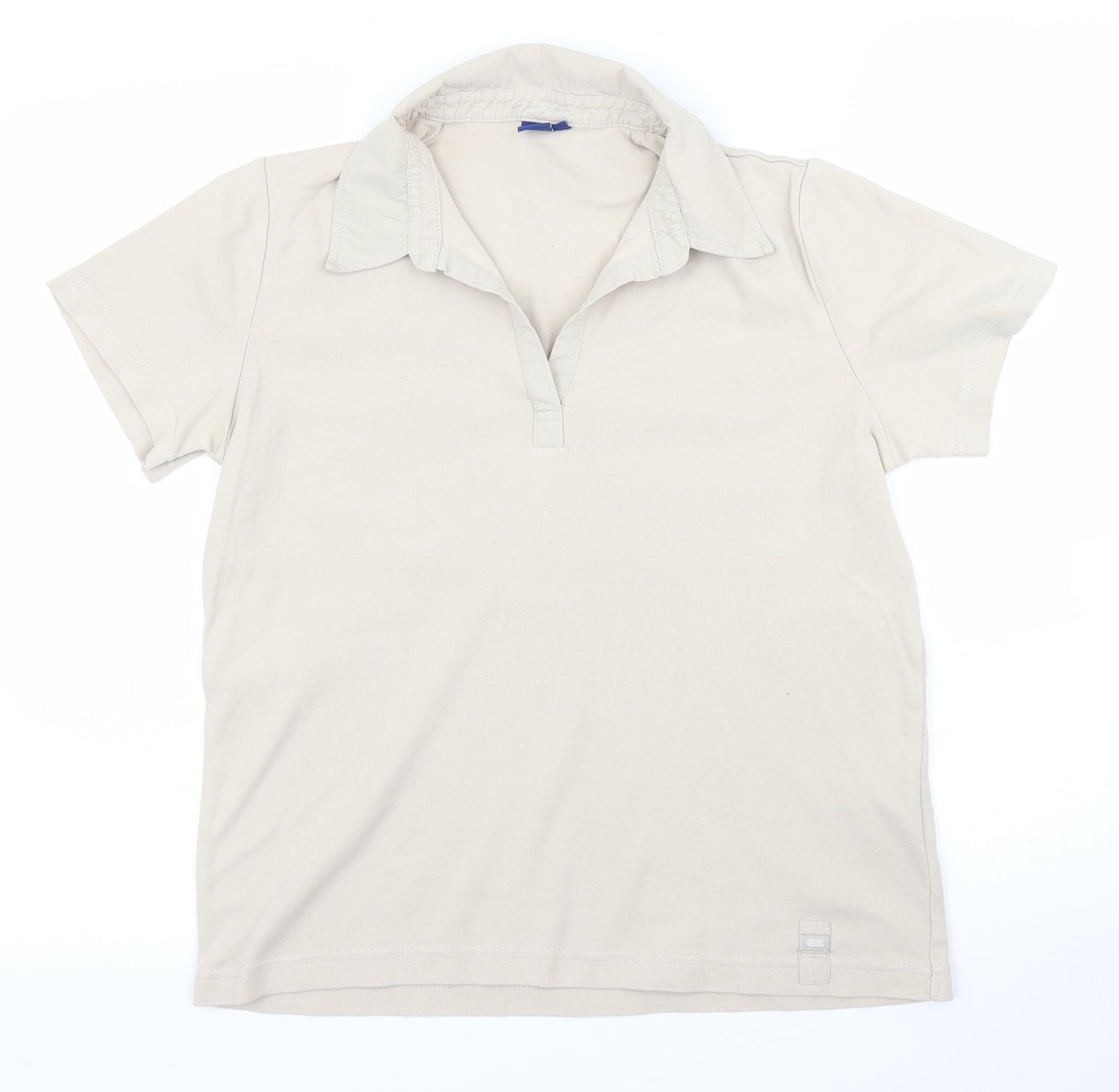 Cecil Womens Beige   Basic Polo Size L