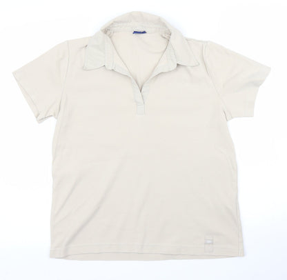Cecil Womens Beige   Basic Polo Size L