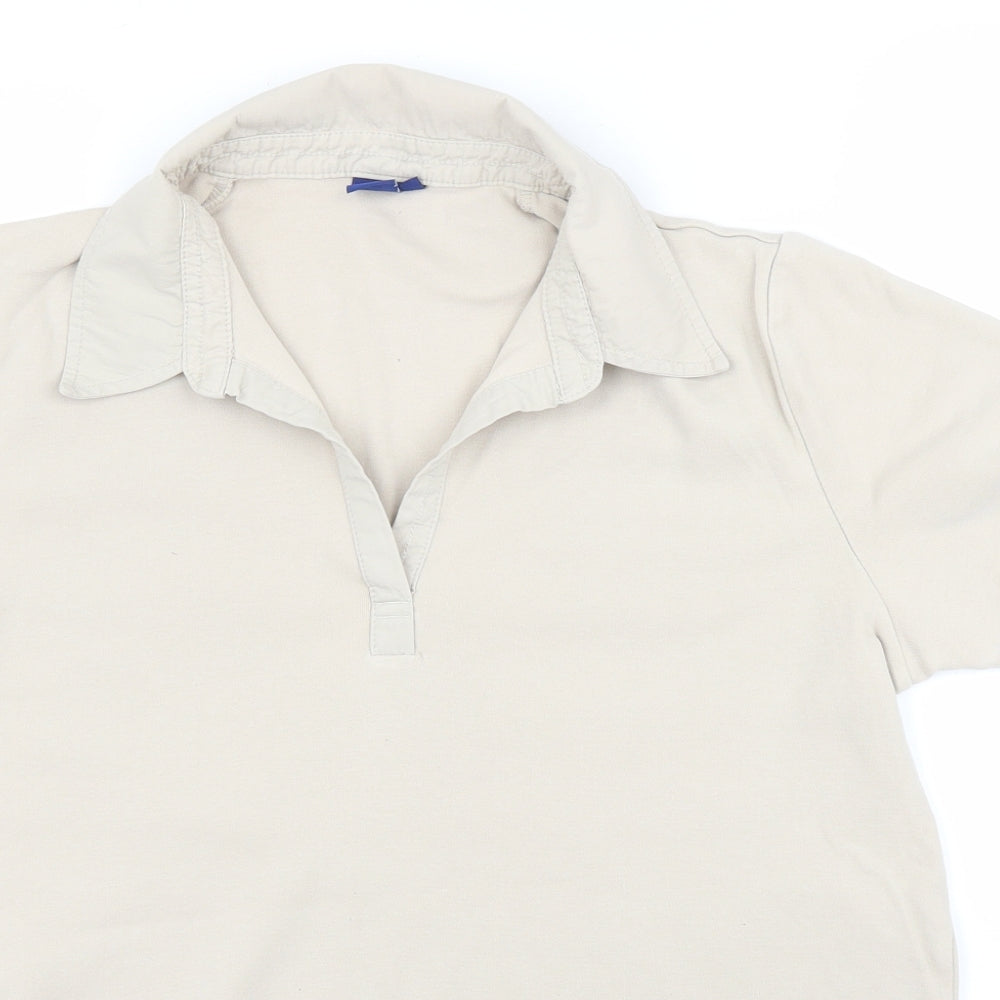 Cecil Womens Beige   Basic Polo Size L