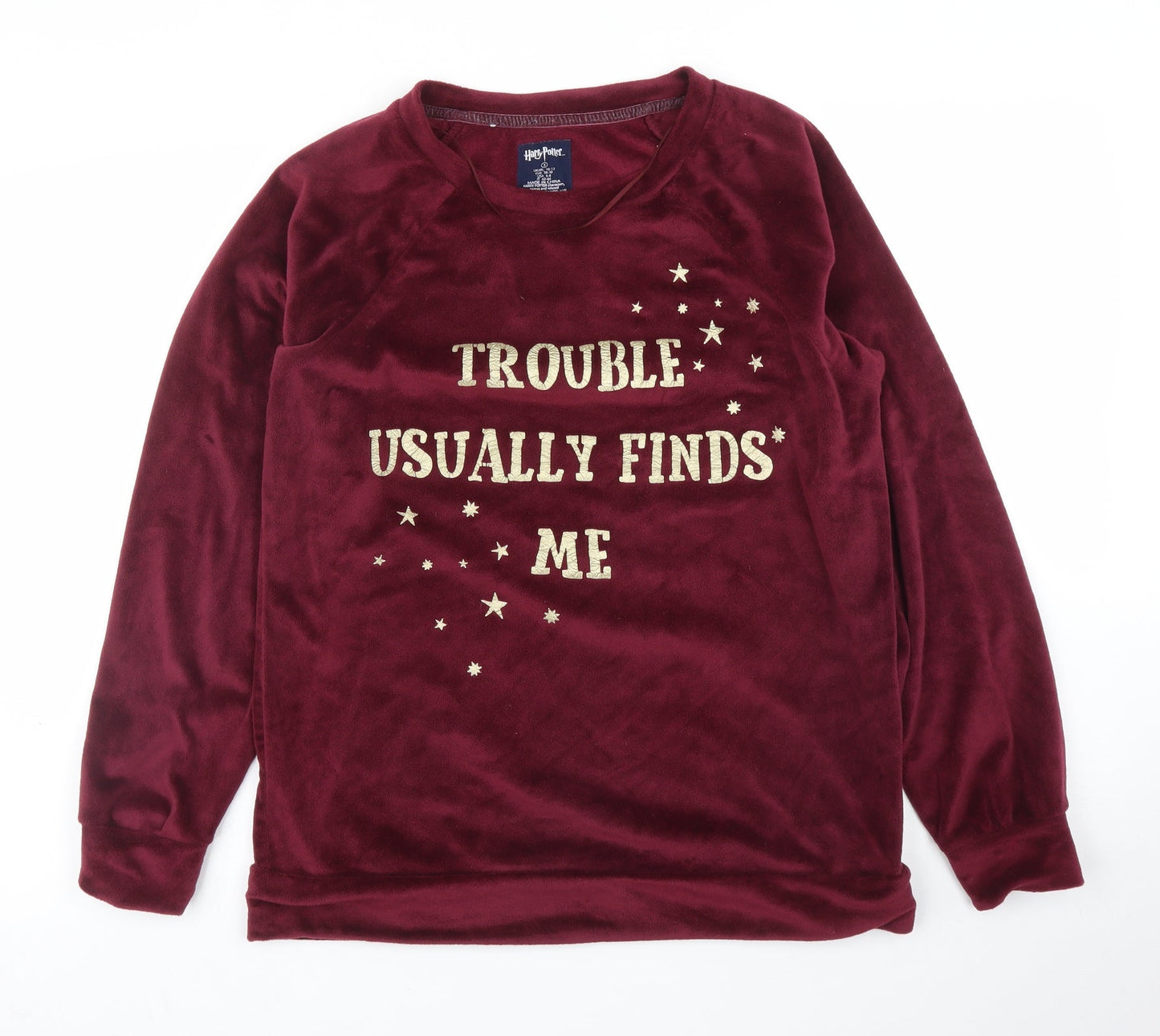Primark Womens Purple   Pullover Jumper Size S  - Harry Potter, PJ top