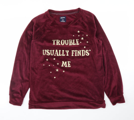 Primark Womens Purple   Pullover Jumper Size S  - Harry Potter, PJ top