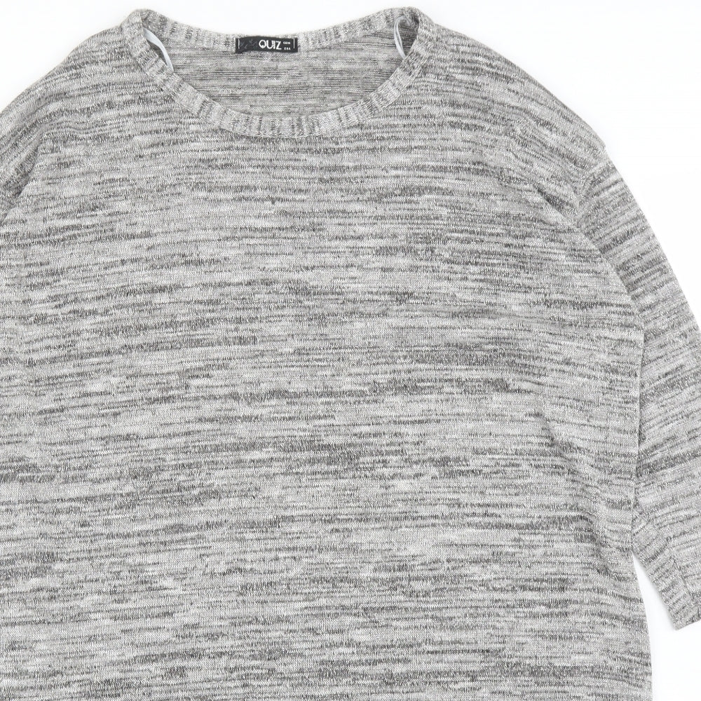 Quiz Womens Grey   Pullover Jumper Size 16