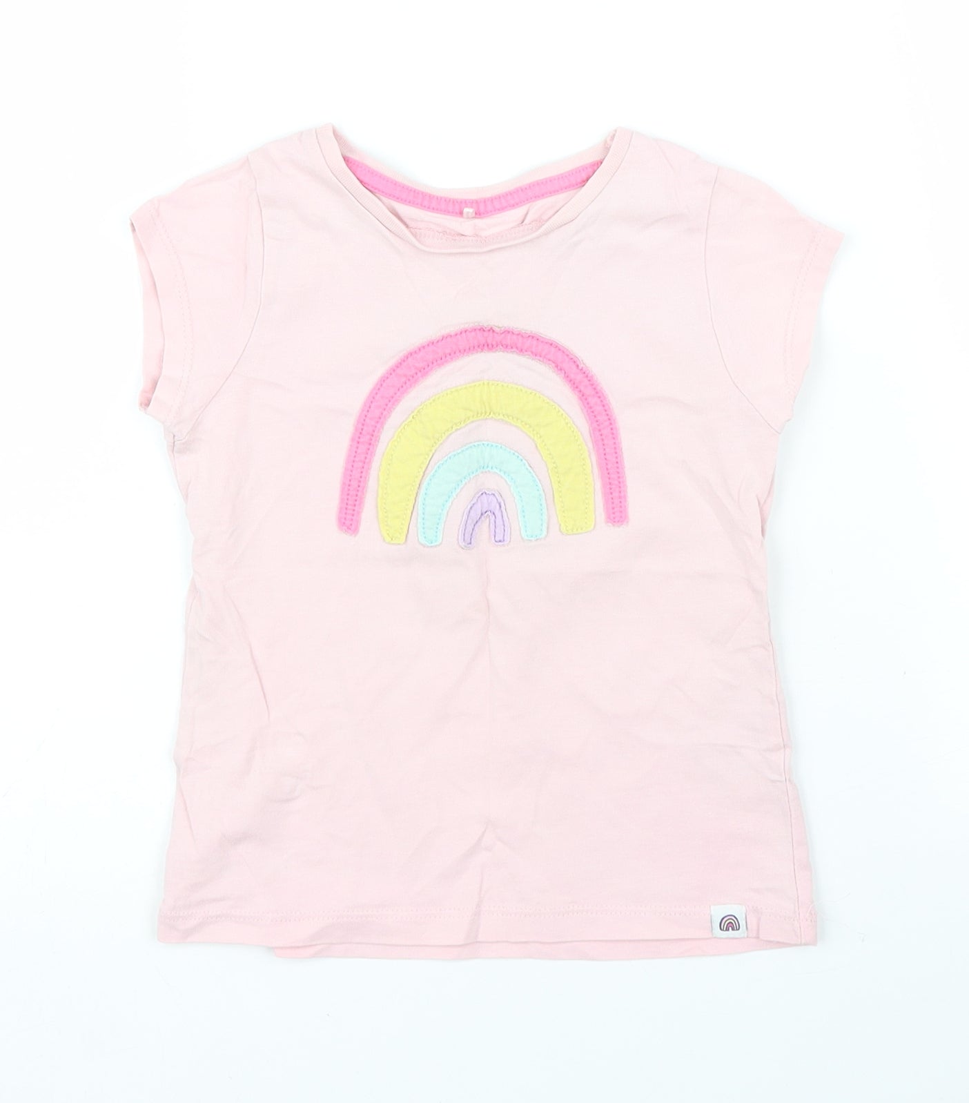 George Girls Pink   Basic T-Shirt Size 2 Years