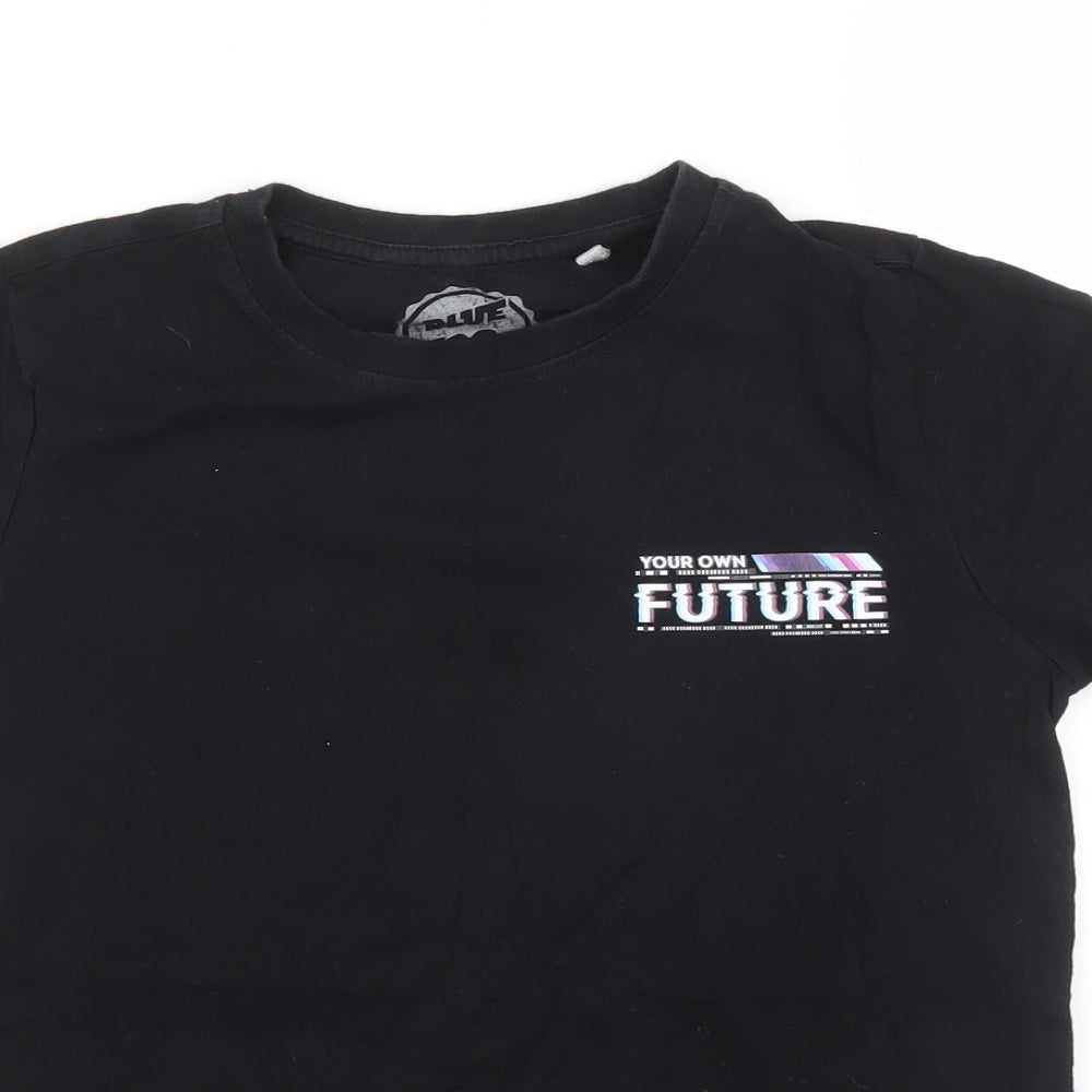 Debenhams Boys Black   Basic T-Shirt Size 10 Years