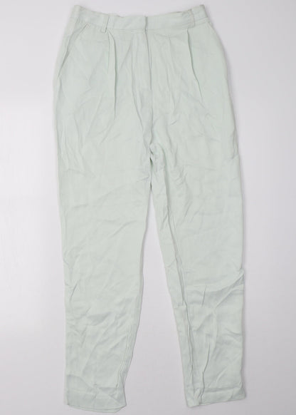 H&M Womens Green   Trousers  Size 8 L31 in
