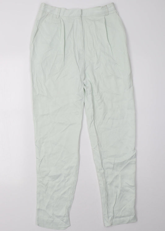 H&M Womens Green   Trousers  Size 8 L31 in