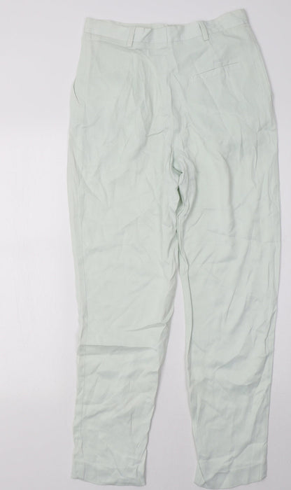 H&M Womens Green   Trousers  Size 8 L31 in