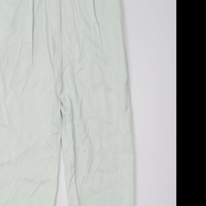 H&M Womens Green   Trousers  Size 8 L31 in
