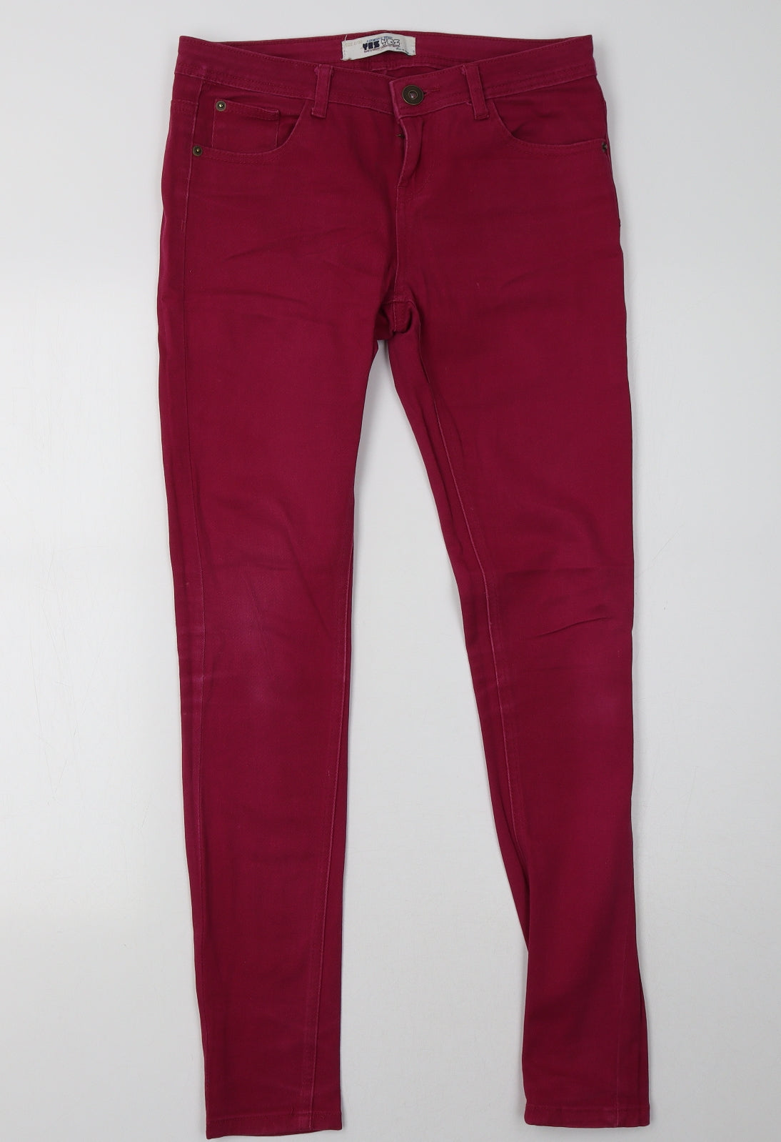 yesyes Womens Pink   Skinny Jeans Size 8 L32 in
