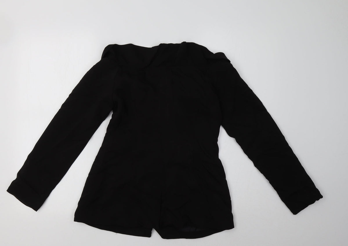 Missguided Womens Black   Jacket Blazer Size 8
