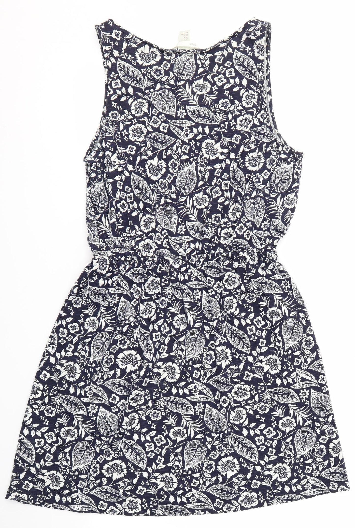 H&M Womens Blue Floral  A-Line  Size M
