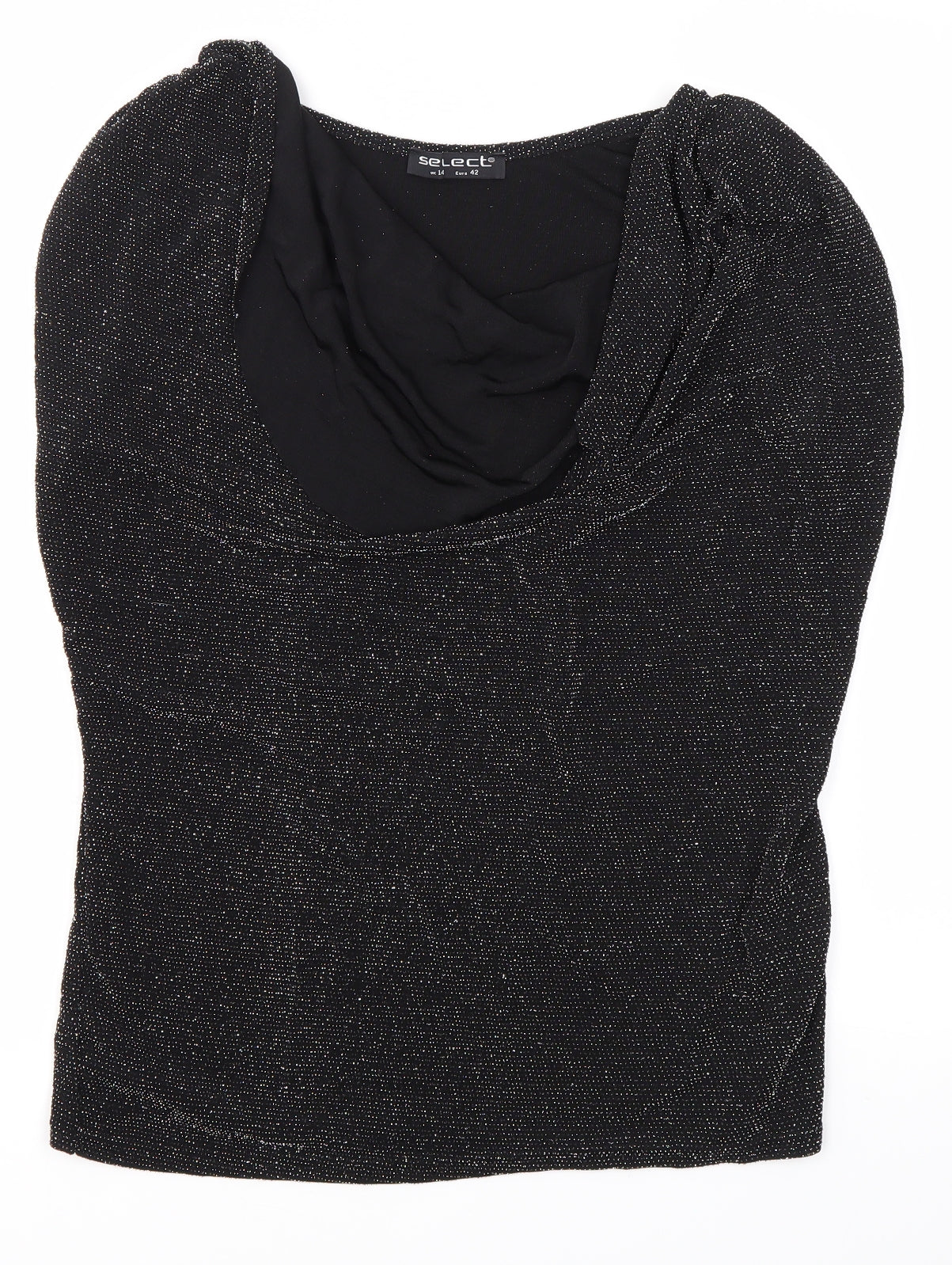 Select Womens Black   Basic Blouse Size 14