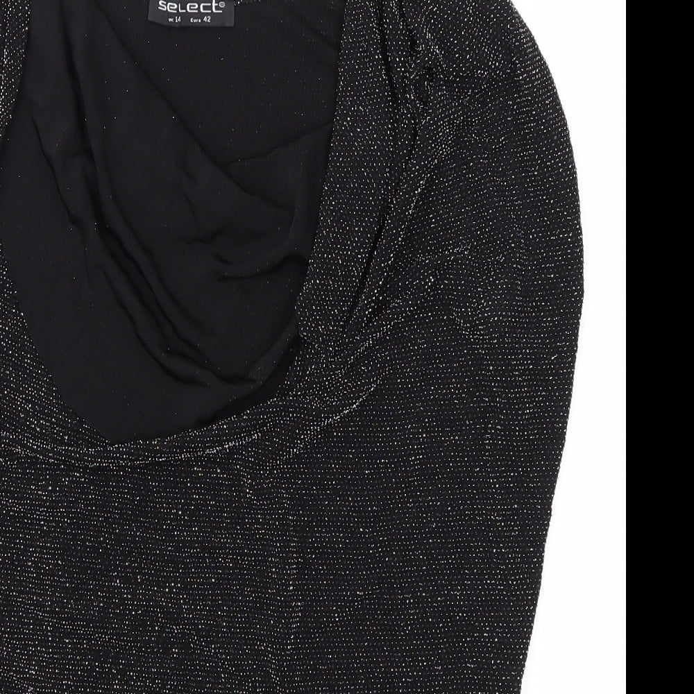 Select Womens Black   Basic Blouse Size 14