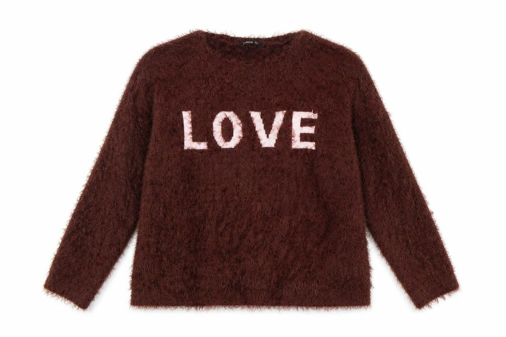 Stradivarius Womens Brown   Pullover Jumper Size L