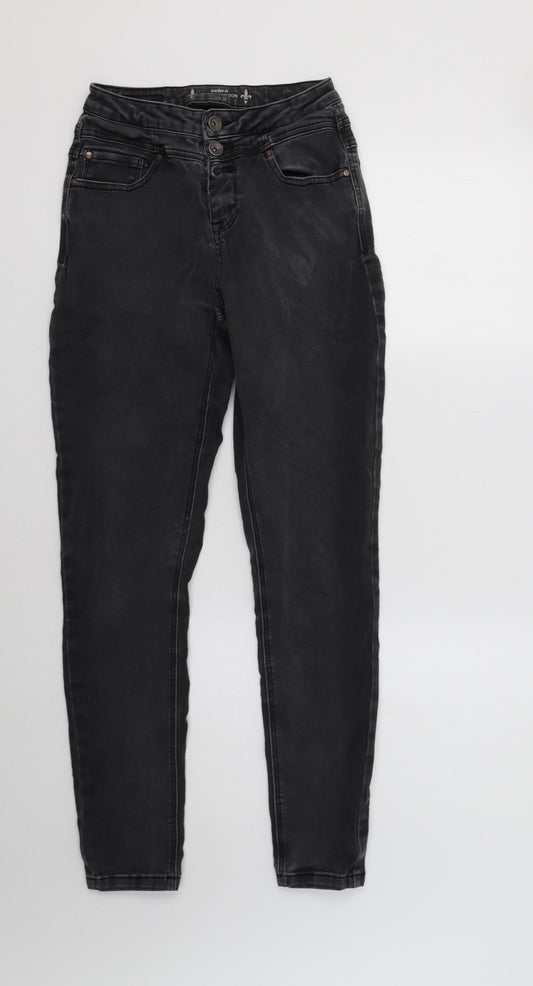 Zebra Womens Grey   Skinny Jeans Size 8 L29 in