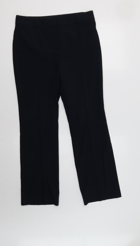 M&S Womens Blue   Dress Pants Trousers Size 10 L29 in