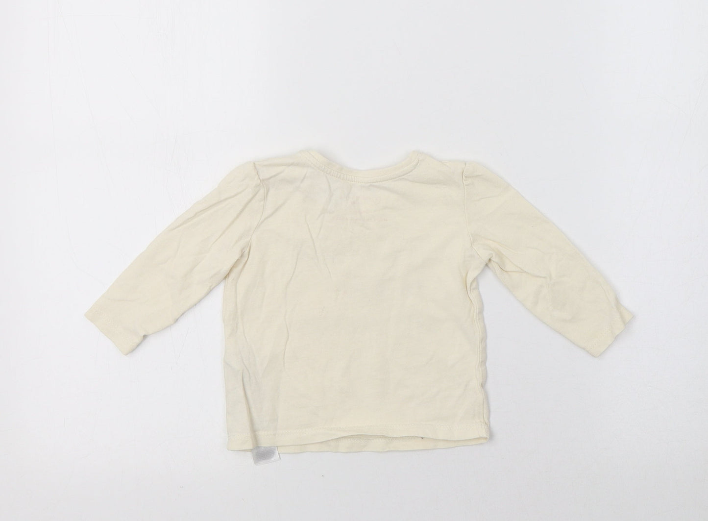 Primark Baby Ivory   Basic T-Shirt Size 6-9 Months