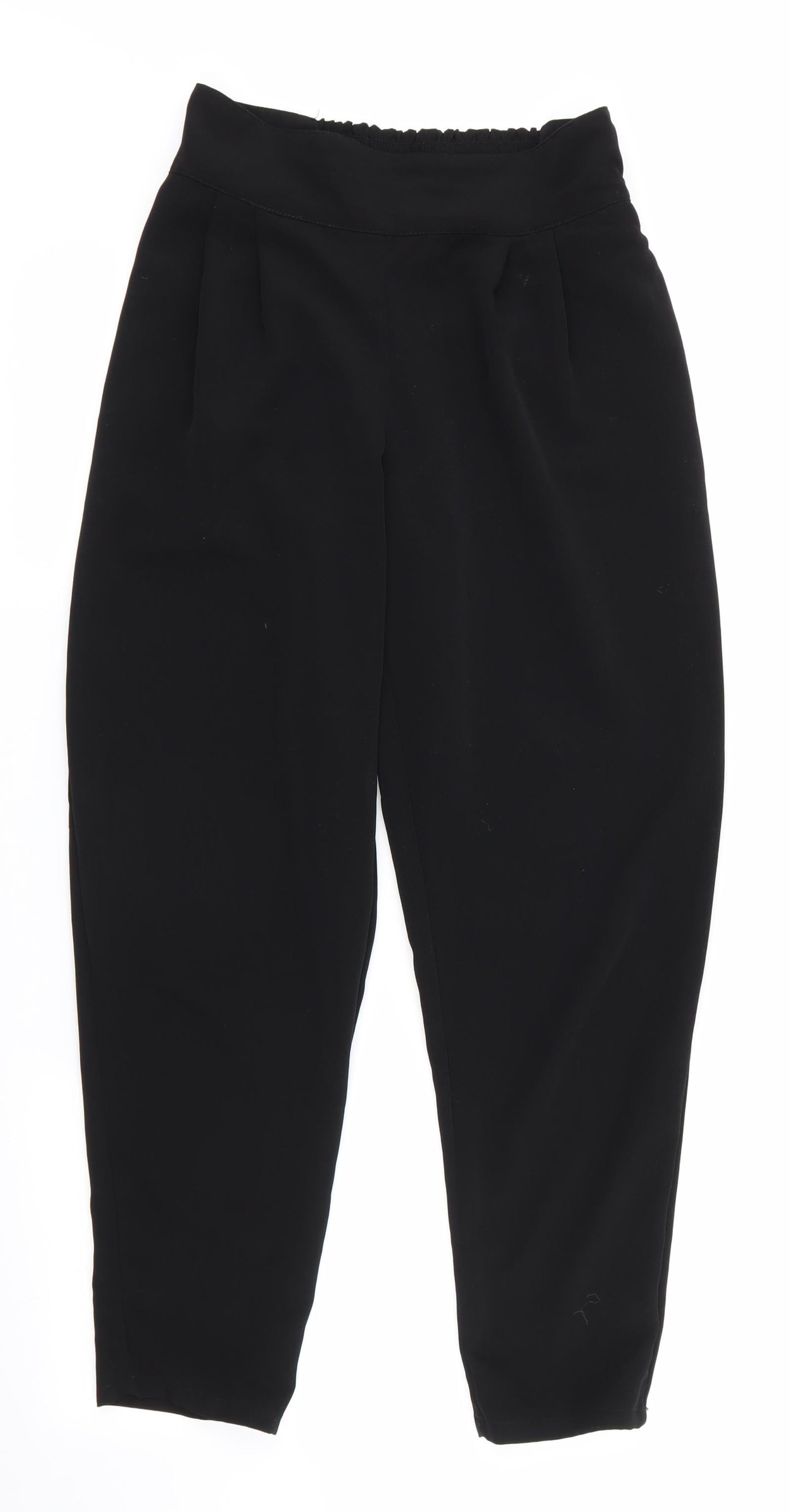 FOREVER 21 Womens Black   Trousers  Size S L26 in - elasticated back