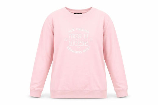 ESMARA Womens Pink   Pullover Sweatshirt Size M  - New Orleans