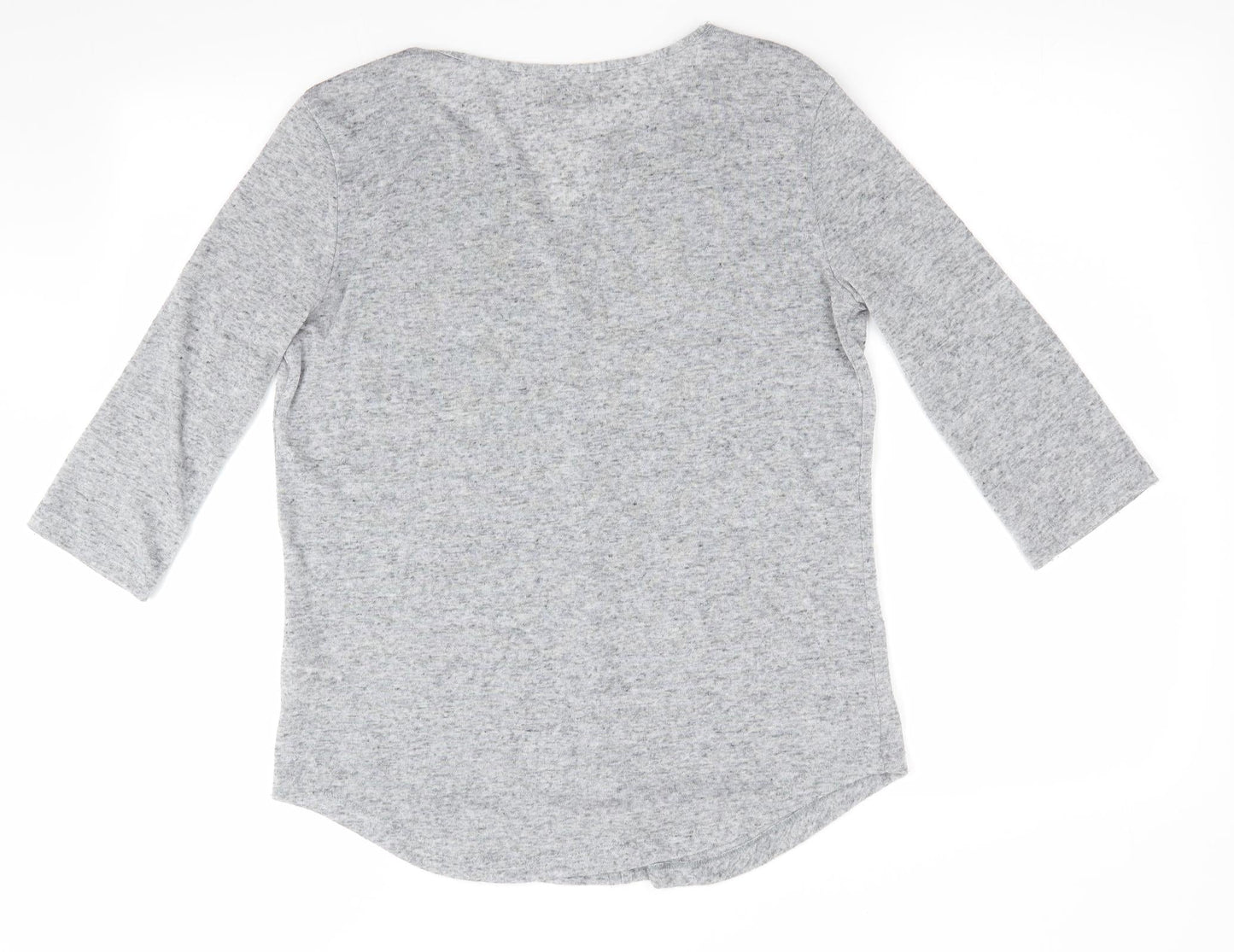 Papaya Womens Grey   Tunic Jumper Size 12  - Front Seam Detail