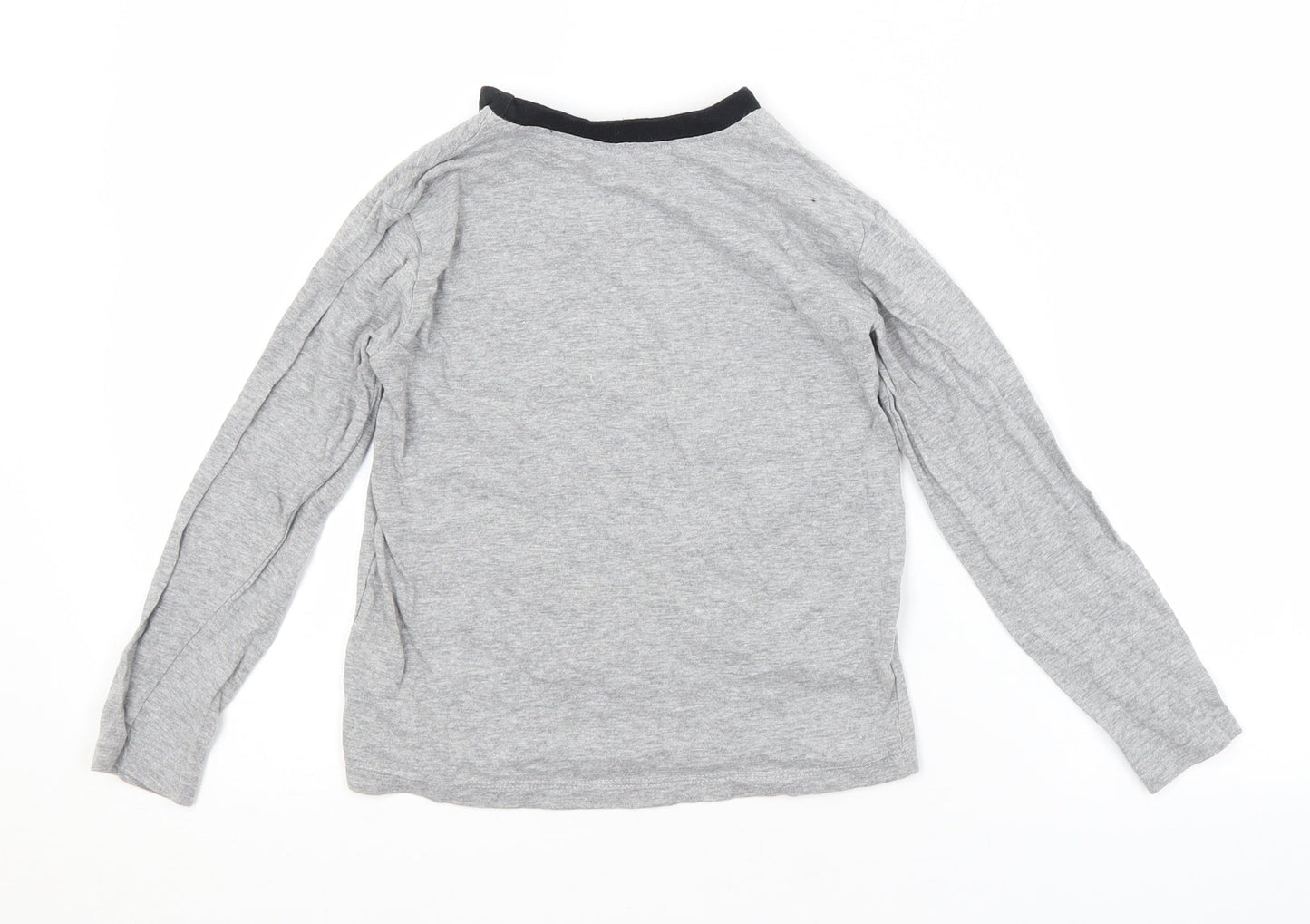 Preworn Boys Grey   Basic T-Shirt Size 6-7 Years