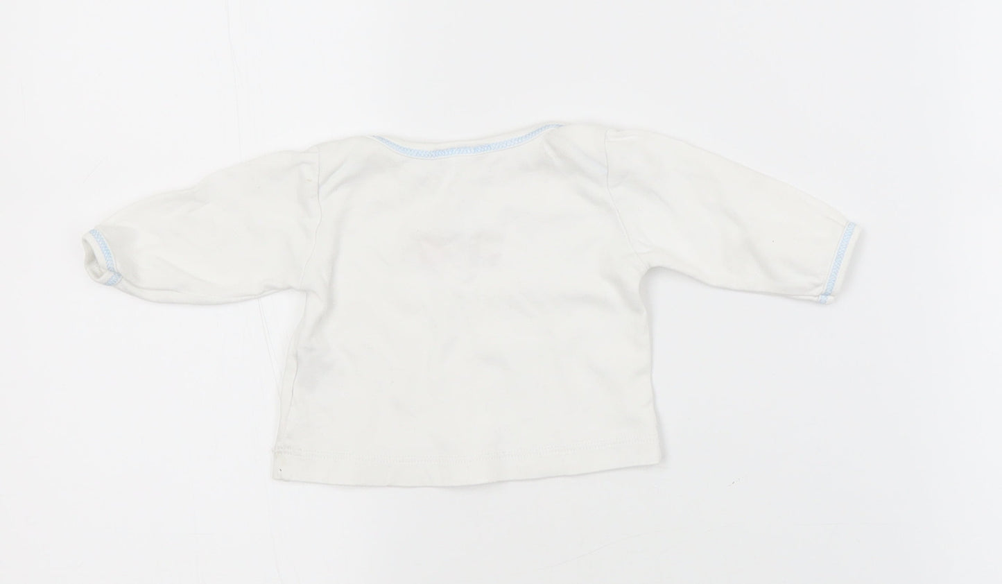 Magnolia Baby White   Basic T-Shirt Size 0-3 Months