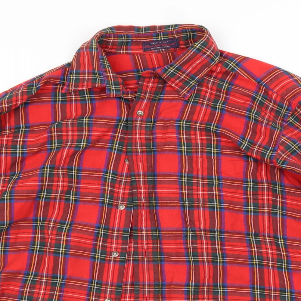 Preworn Mens Red Camouflage   Button-Up