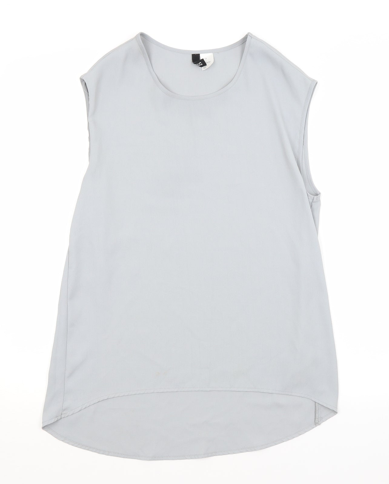 H&M Womens Grey   Basic Blouse Size 4
