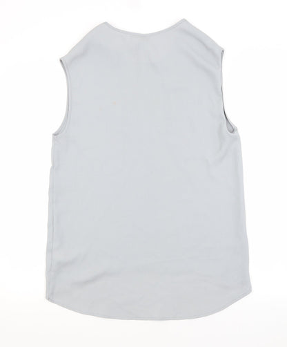 H&M Womens Grey   Basic Blouse Size 4