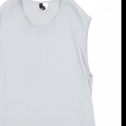 H&M Womens Grey   Basic Blouse Size 4