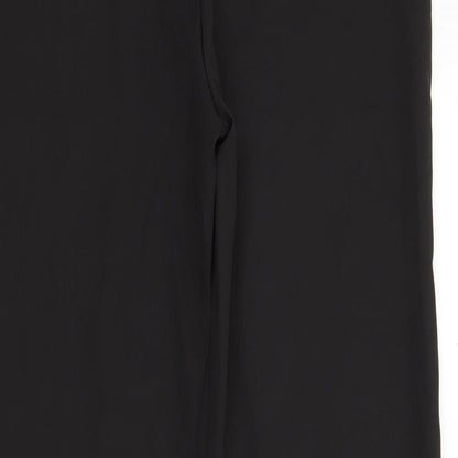 PRETTYLITTLETHING Womens Black   Trousers  Size 12 L33 in