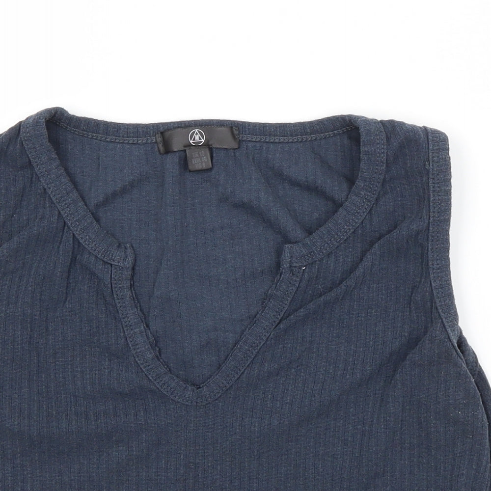 Missguided Womens Blue   Cropped Tank Size 12