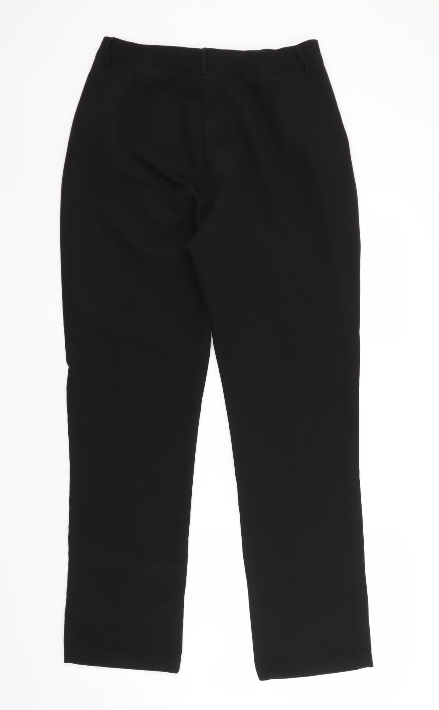 PRETTYLITTLETHING Womens Black   Trousers  Size 12 L31 in