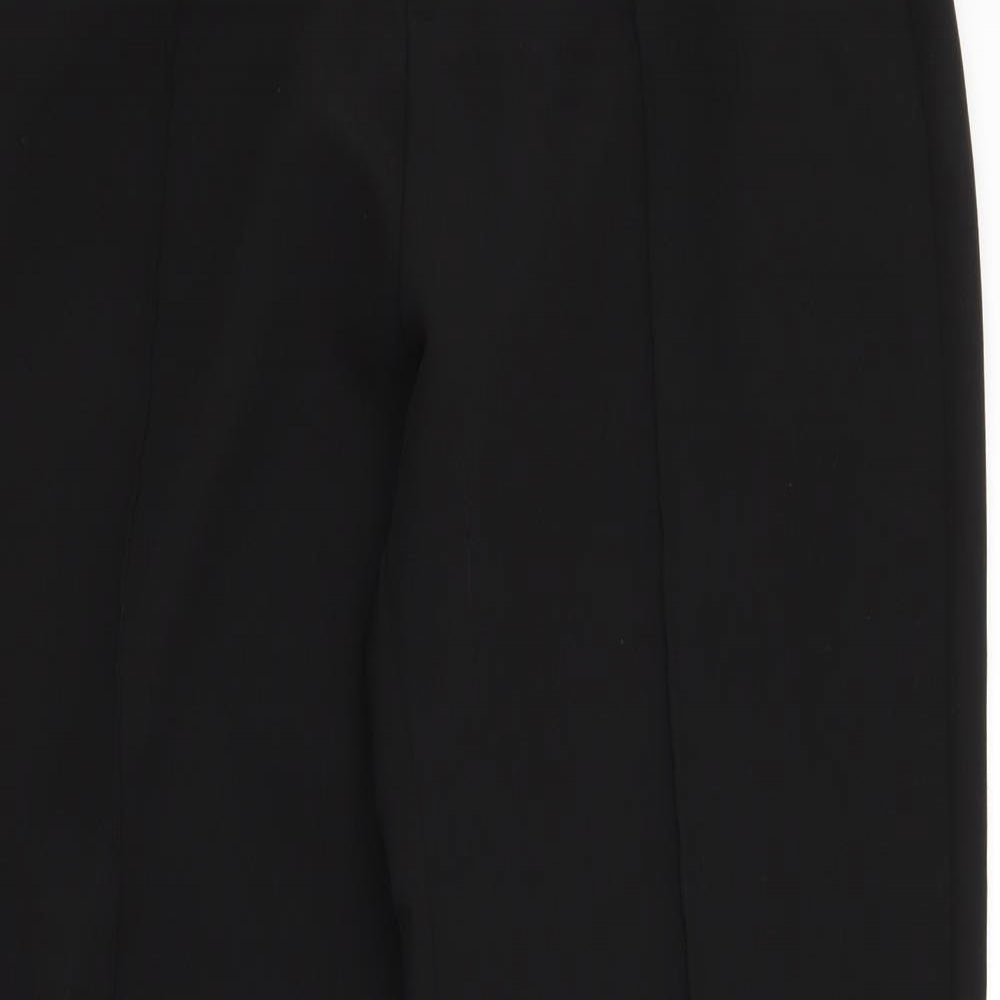 PRETTYLITTLETHING Womens Black   Trousers  Size 12 L31 in