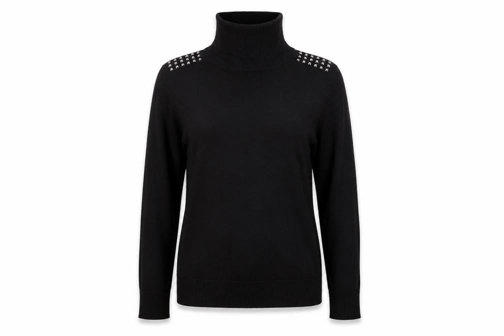Retrology Womens Black   Pullover Jumper Size S