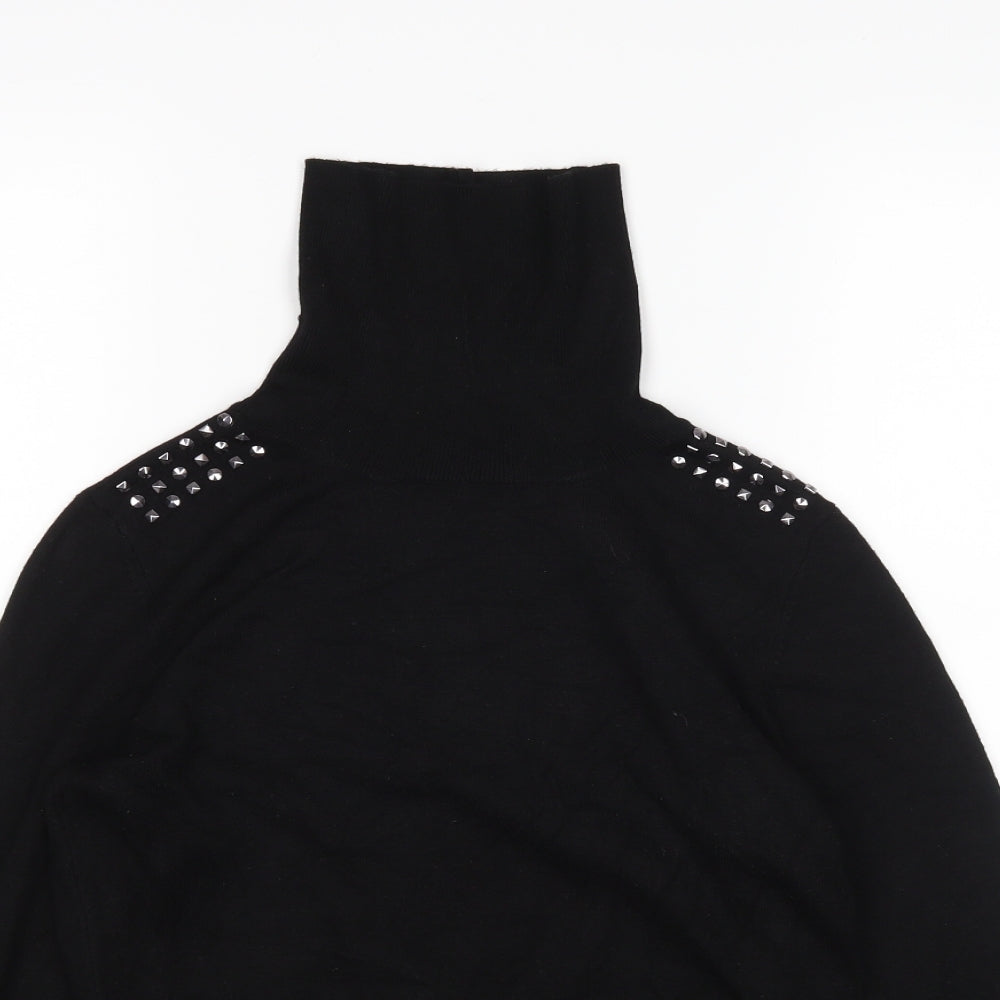 Retrology Womens Black   Pullover Jumper Size S