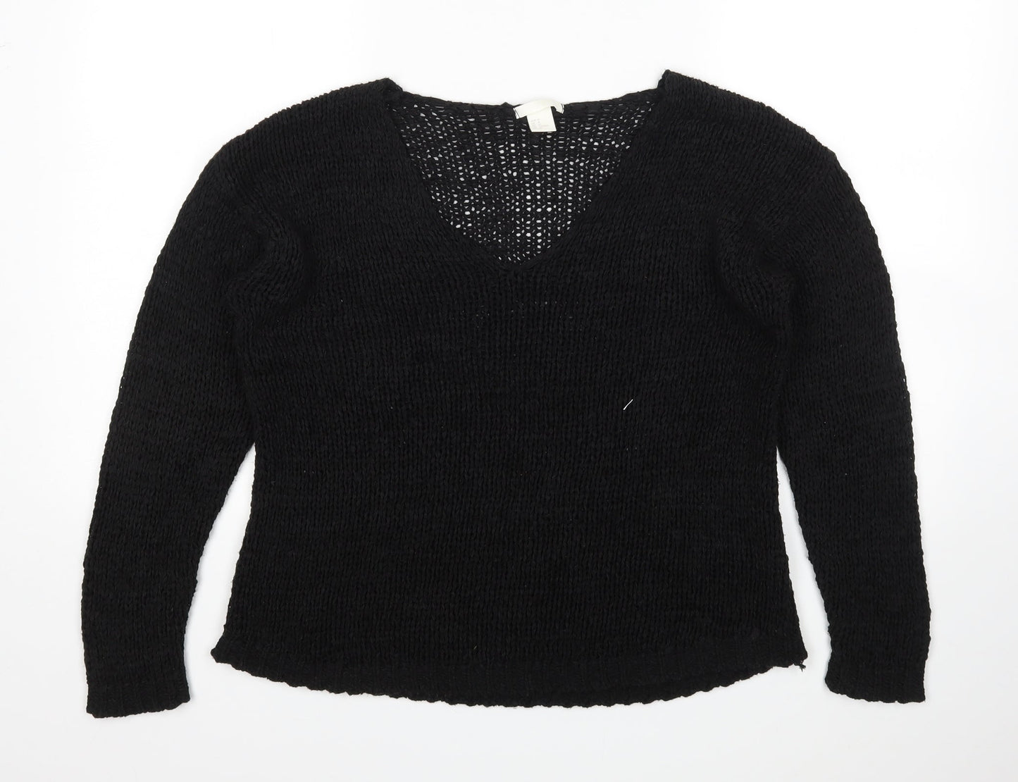 H&M Womens Black   Pullover Jumper Size M