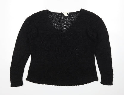 H&M Womens Black   Pullover Jumper Size M