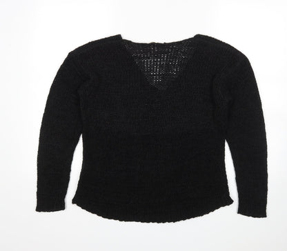 H&M Womens Black   Pullover Jumper Size M