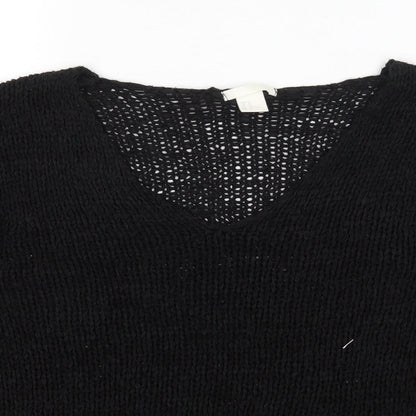 H&M Womens Black   Pullover Jumper Size M