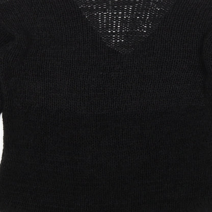 H&M Womens Black   Pullover Jumper Size M