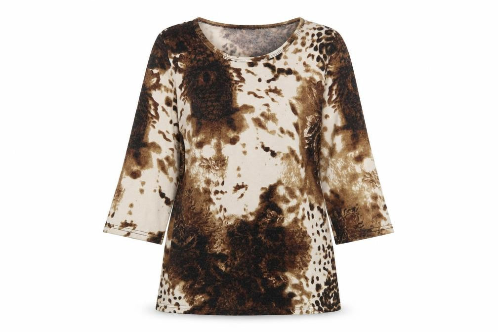 Text Womens Multicoloured Animal Print  Pullover Jumper Size S