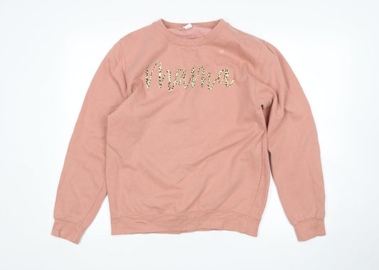 Preworn Womens Pink   Pullover Sweatshirt Size S