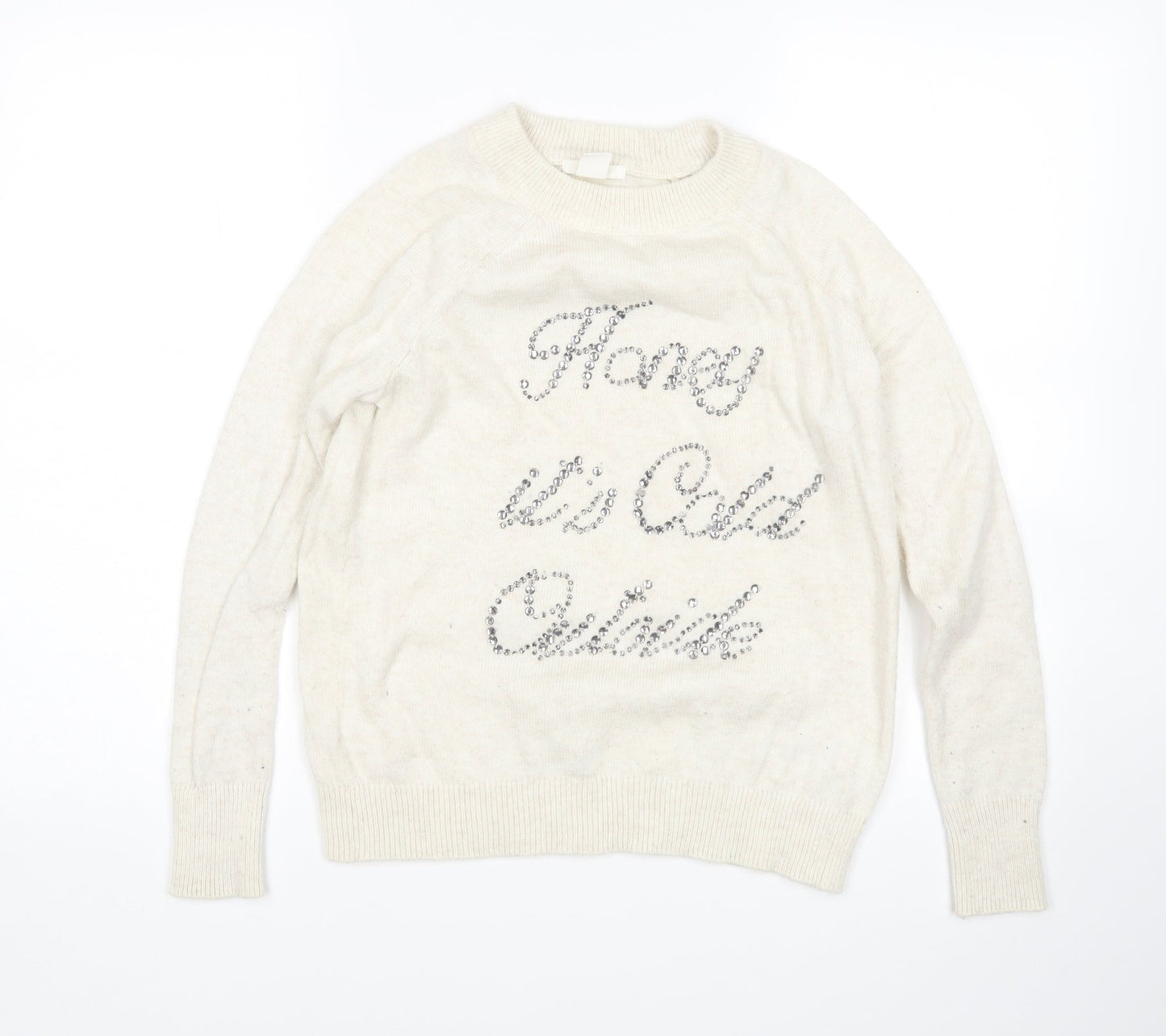 H&M Womens Beige   Pullover Jumper Size XS