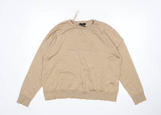 New Look Womens Beige   Pullover Jumper Size L