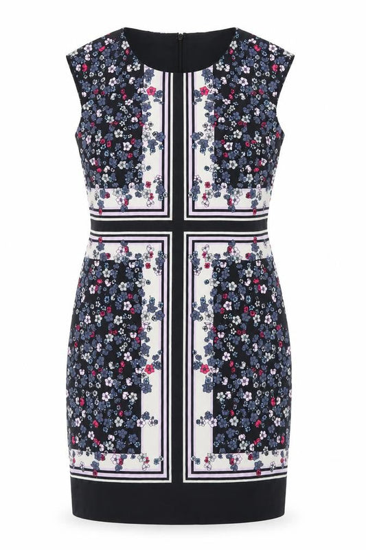 Great Plains Womens Black Floral  Pencil Dress  Size S